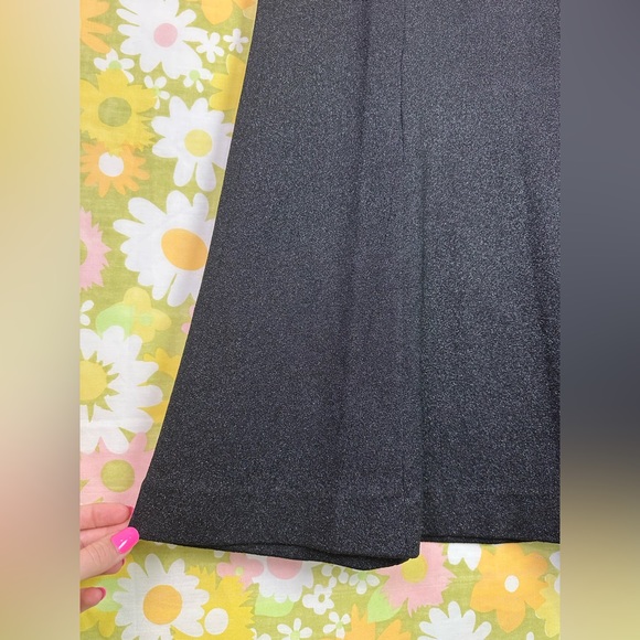 Vintage 70’s Black Shimmer Maxi Skirt - Picture 11 of 12